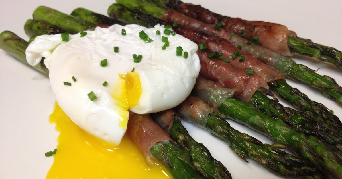 Sunday Chicken Dinner ProsciuttoWrapped Asparagus, Poached Egg