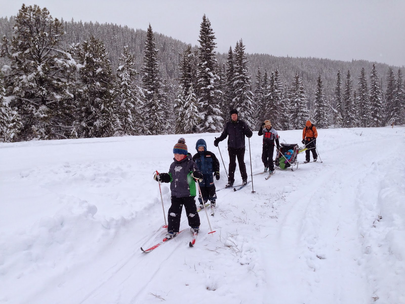 Family Adventures in the Canadian Rockies Family XCountry Skiing at