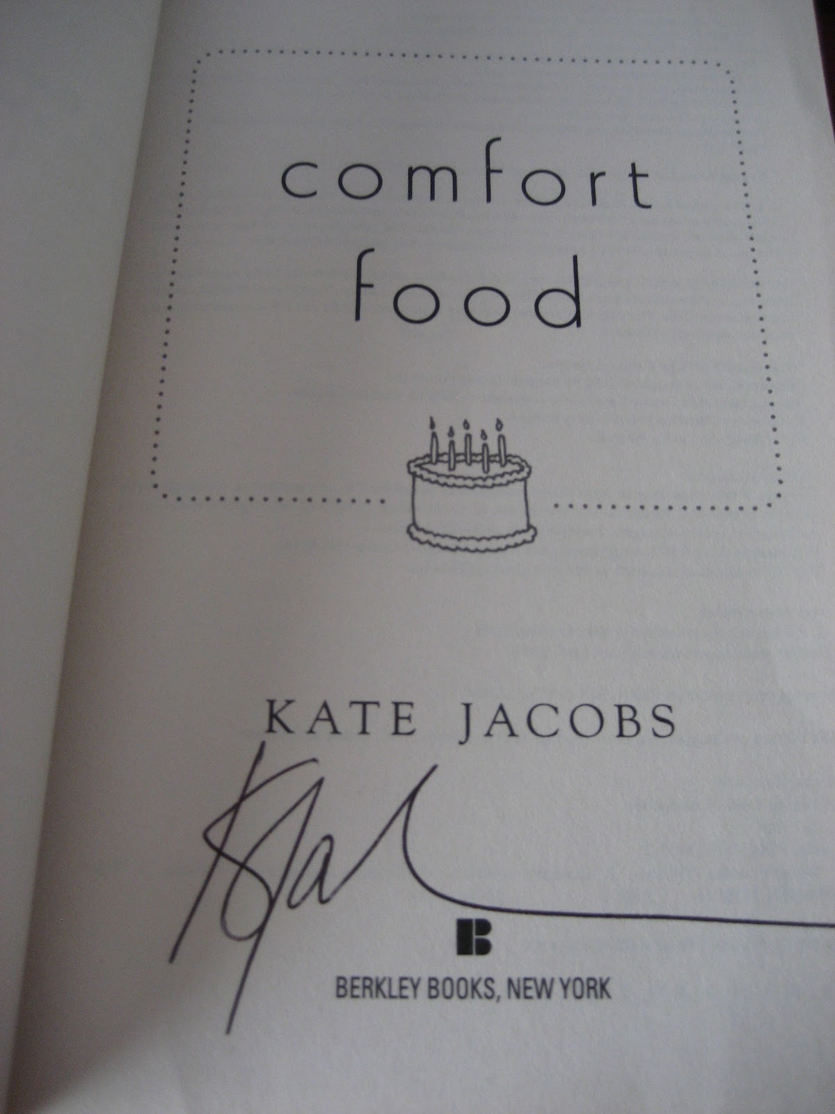 A Library Of My Own Comfort Food Kate Jacobs
