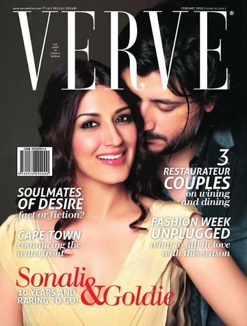 Sonali Bendre & Goldie on the cover page of Verve