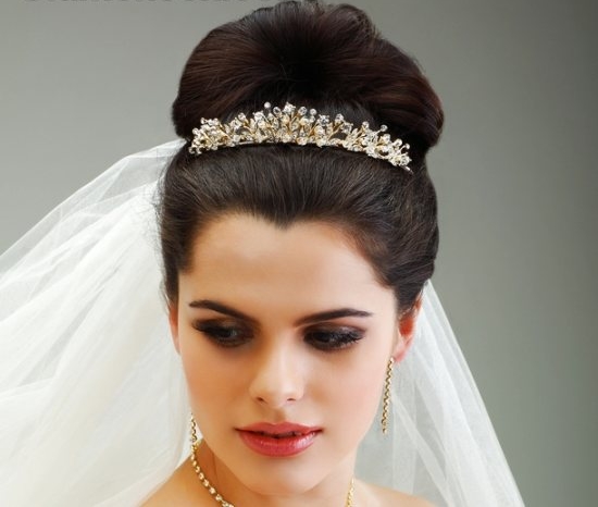 The good old tiara has been a favorite wedding accessory with the brides