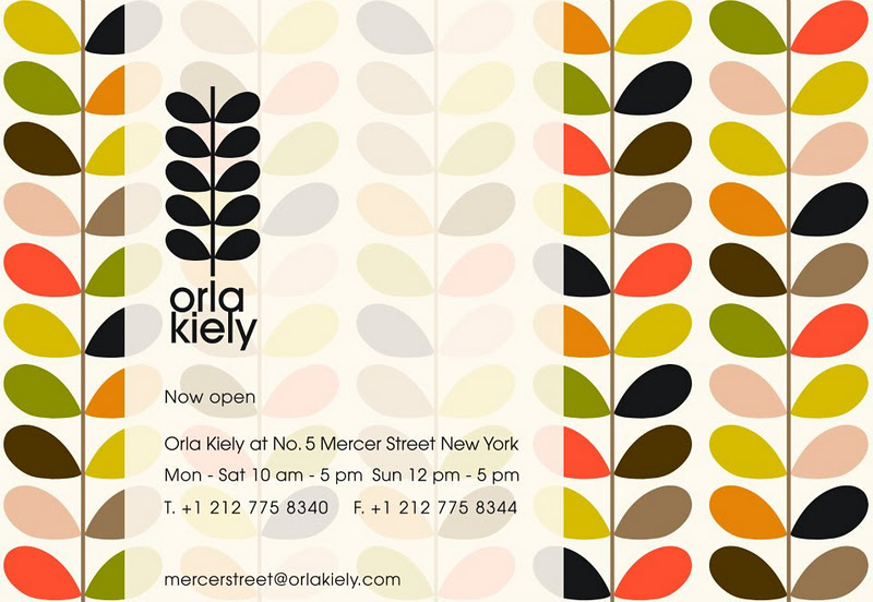 ATELIER RUE VERTE , le blog Nouvelle boutique Orla Kiely à NewYork