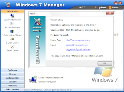 Windows 7 Manager 4.2.3 Full Crack Keygen