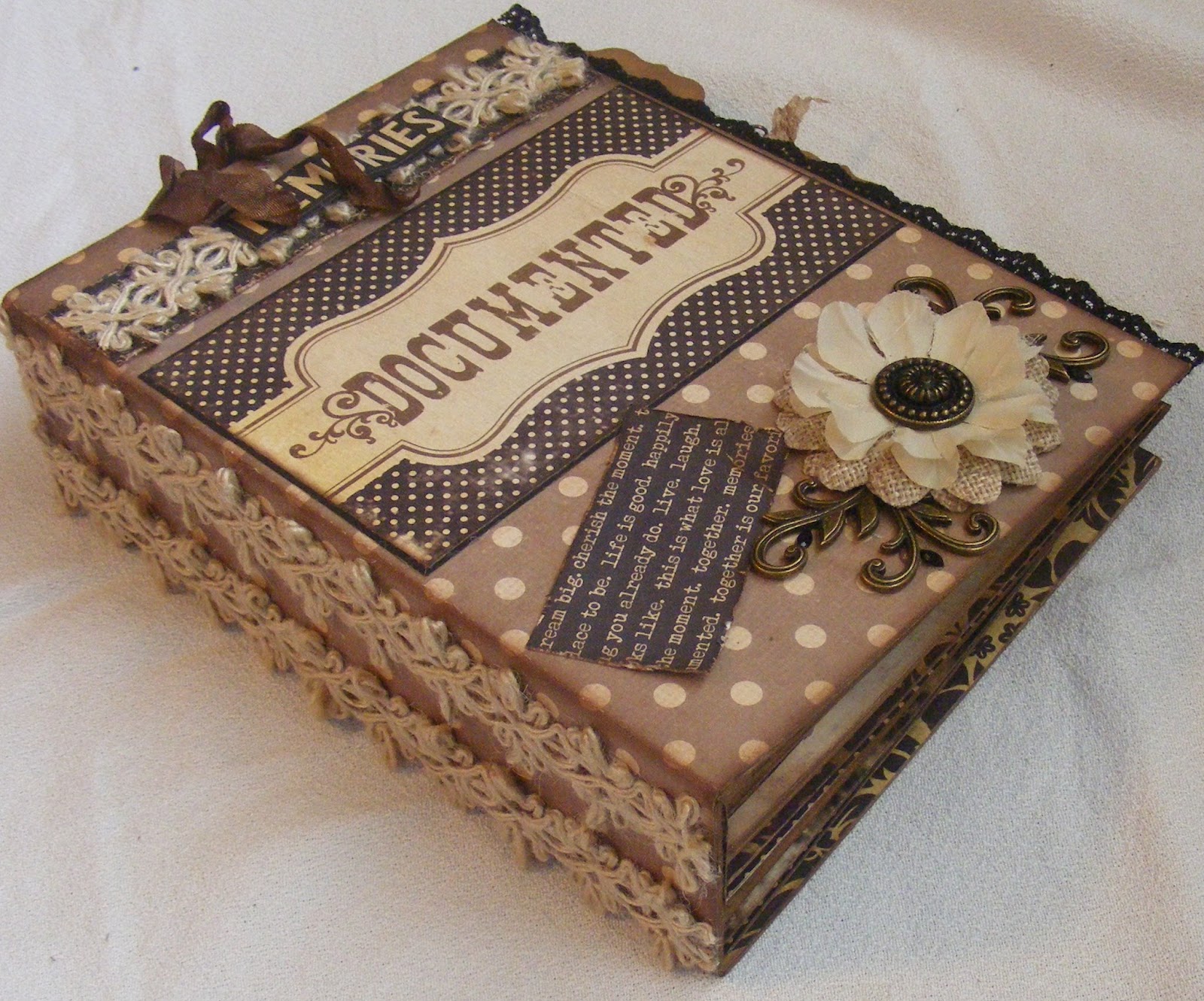 Creative Cafe' Documented Chipboard Mini Album