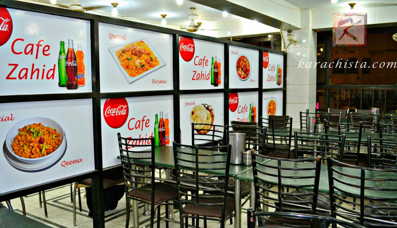 The best Pakistani restaurants in Karachi - Zahid Nihari Cafeteria style seating at Zahid Nihari