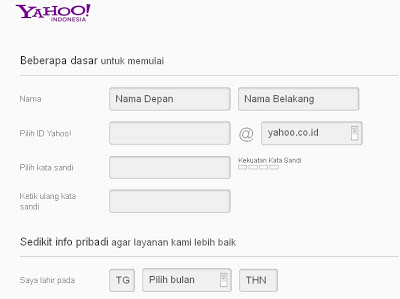 Cara Membuat email di yahoo