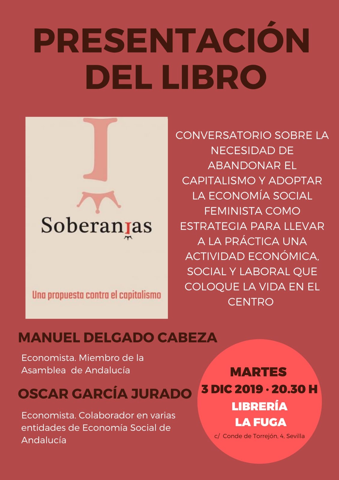 PRESENTACIÓN DEL LIBRO "SOBERANÍAS" en Sevilla