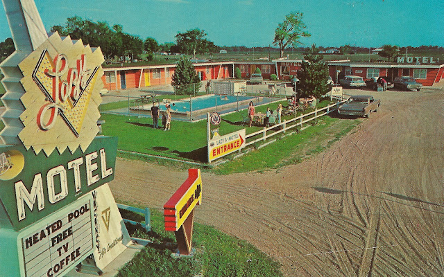 The Postcard Motel Lazy V Motel Grand Island Ne