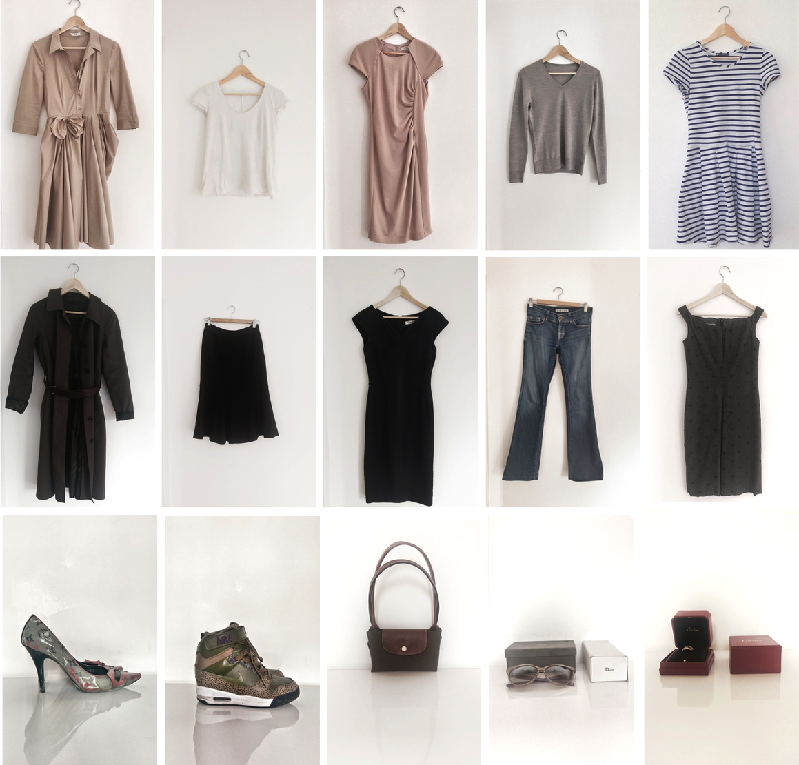 10 item wardrobe - neutral monochrome