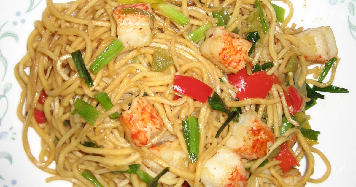 chinese food recipes Chinese Noodles with Lobster Recipe