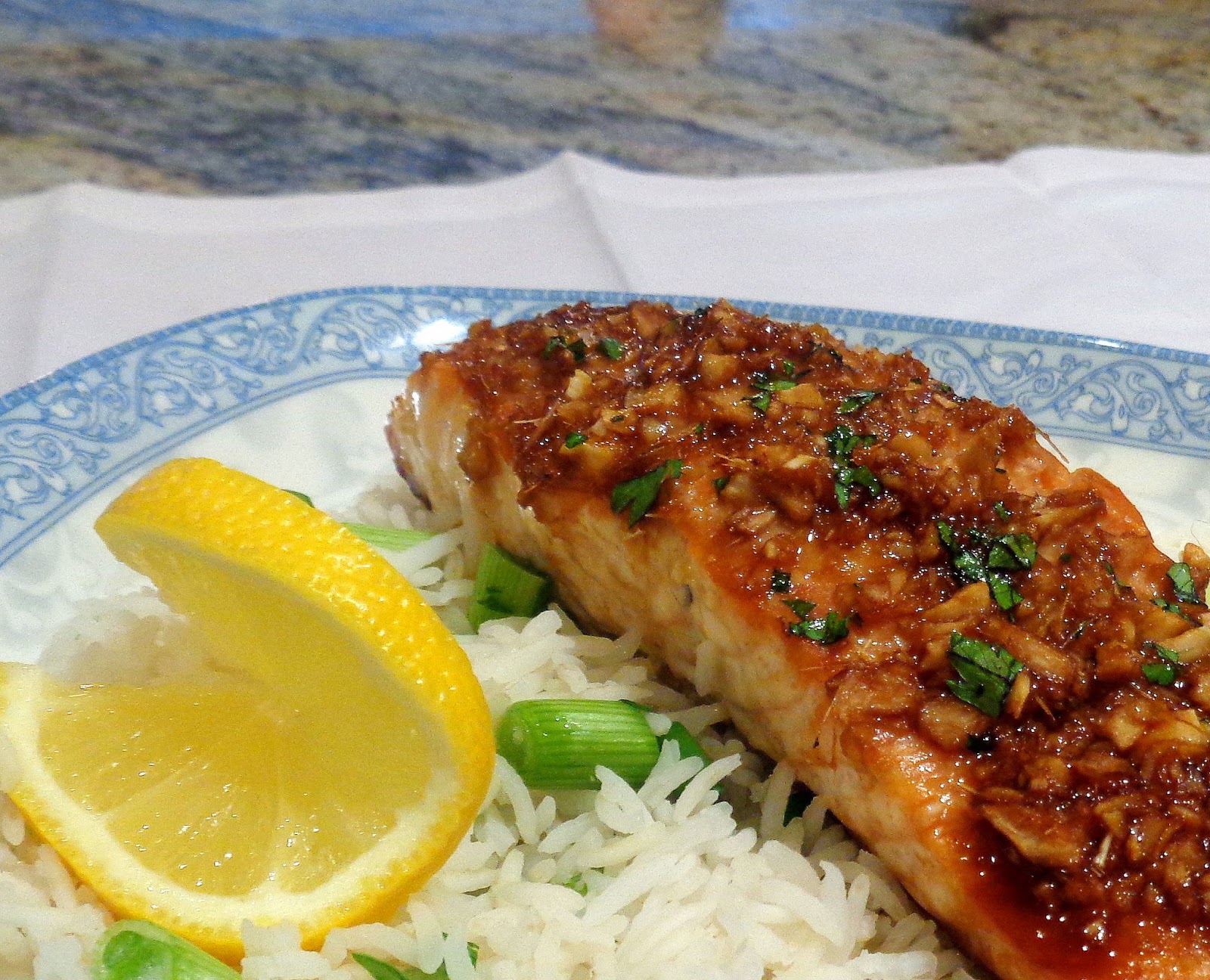 One Perfect Bite Table for Two AsianStyle Baked Salmon with