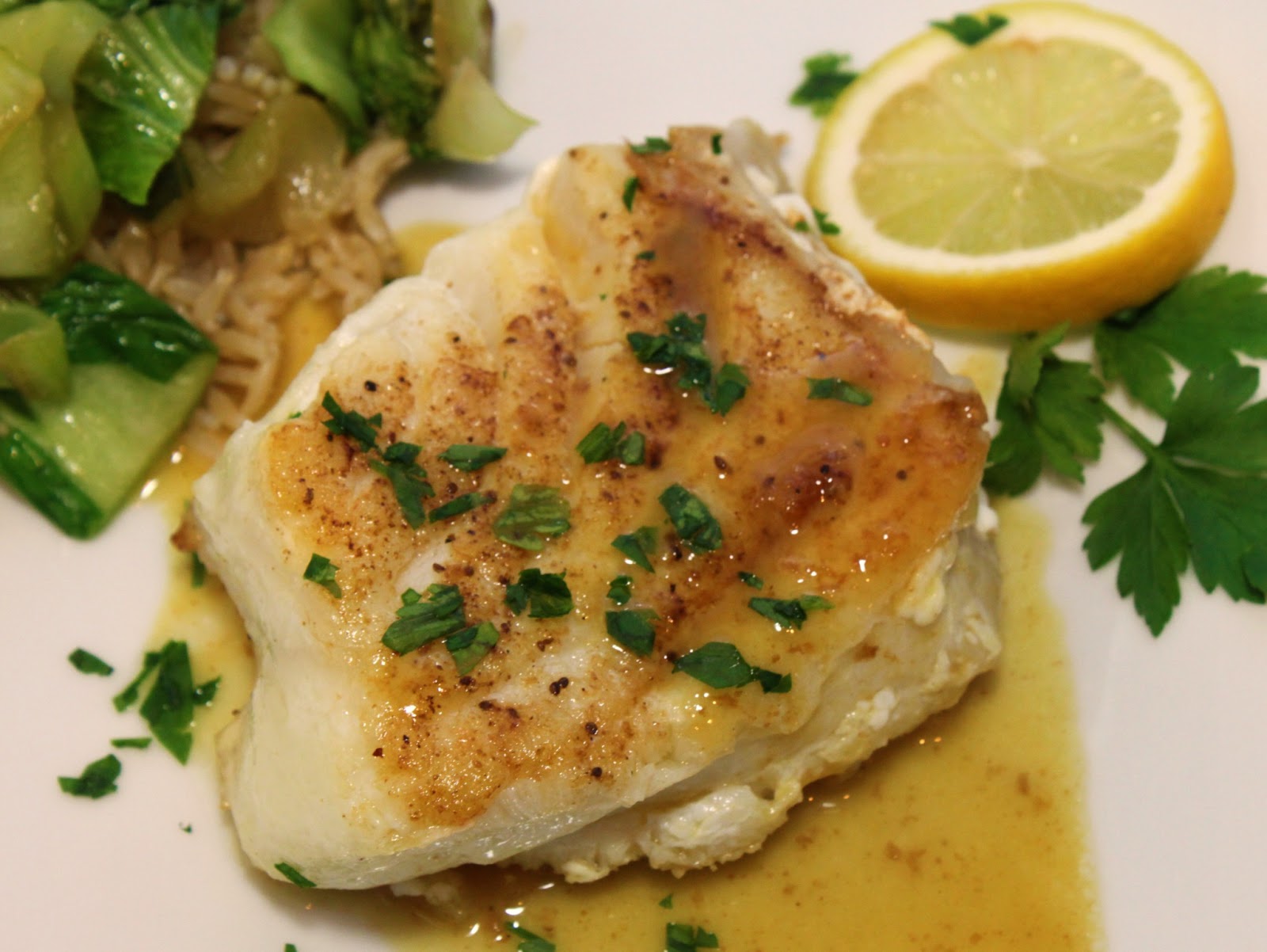 Chilean Sea Bass with a PineappleDijon Pan Sauce A Feast For The Eyes