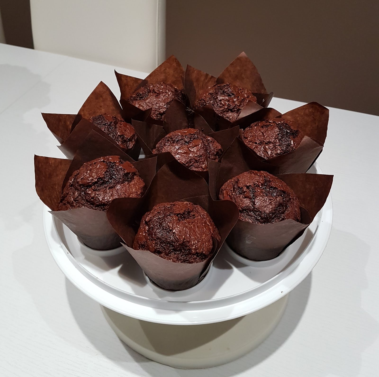 Muffin triplo cioccolato.