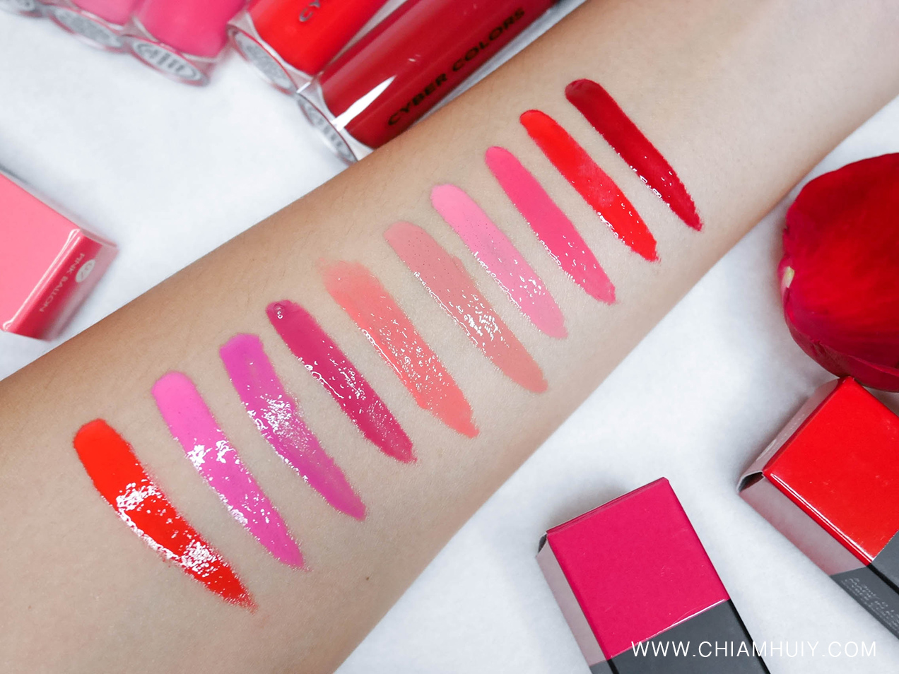 cyber colors anti lines lip lacquer review celine chiam
