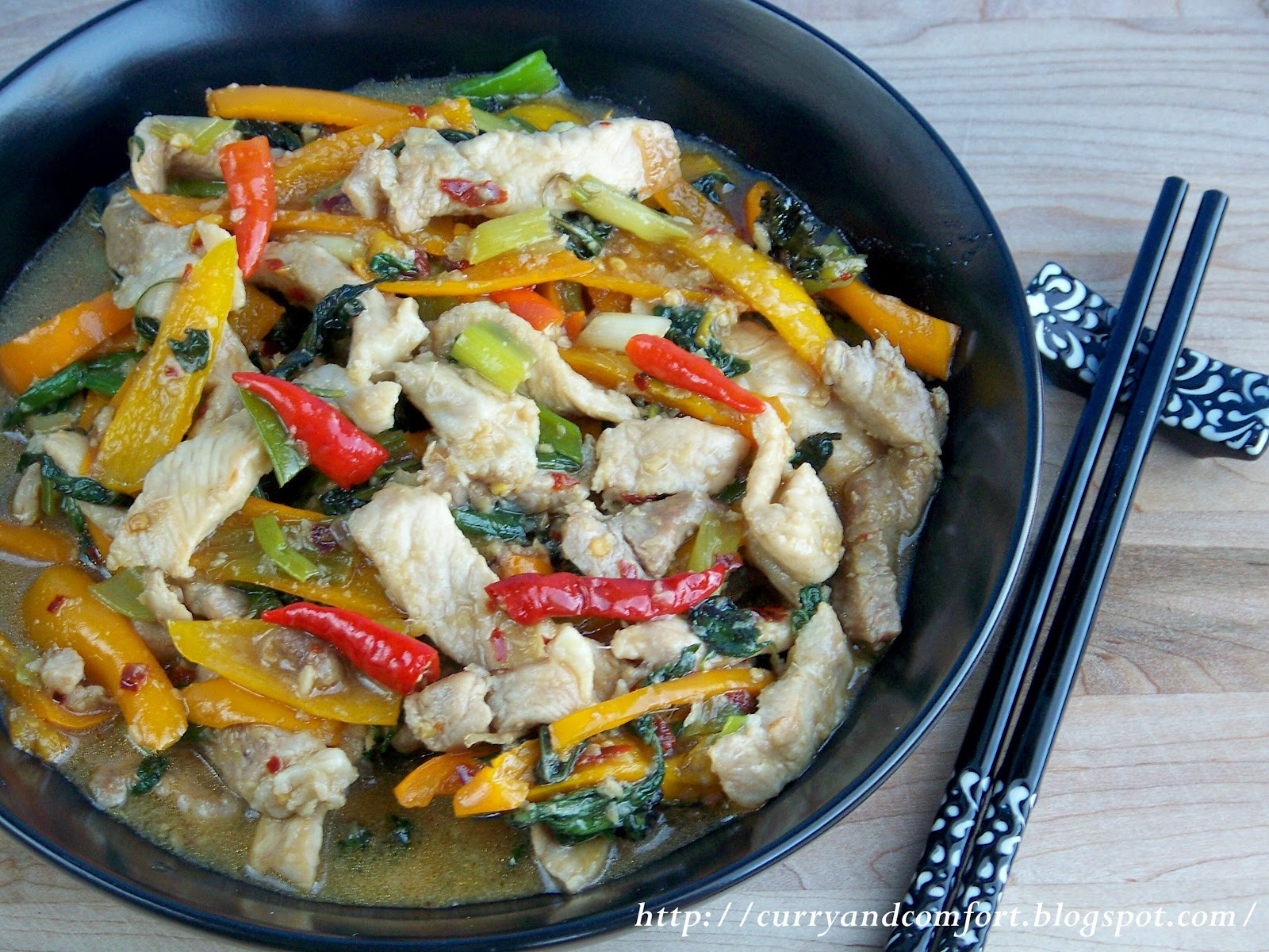 Kitchen Simmer Thai Basil Pork Stir Fry (Throwback Thursdays)