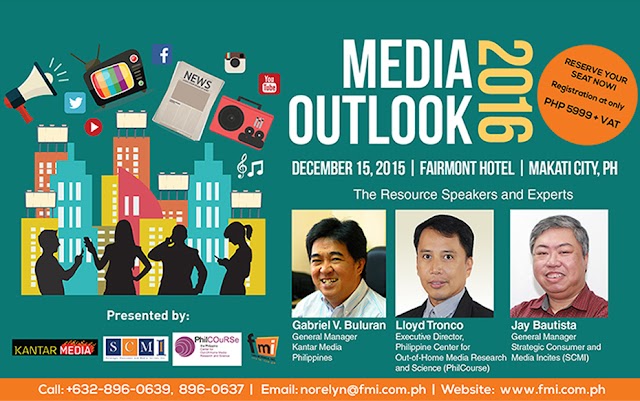 Know the 2016 Outlook for Out-Of-Home Media on Dec. 15 at Fairmont Hotel