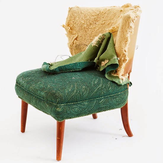 How to Reupholster Furniture DIY Craft Projects