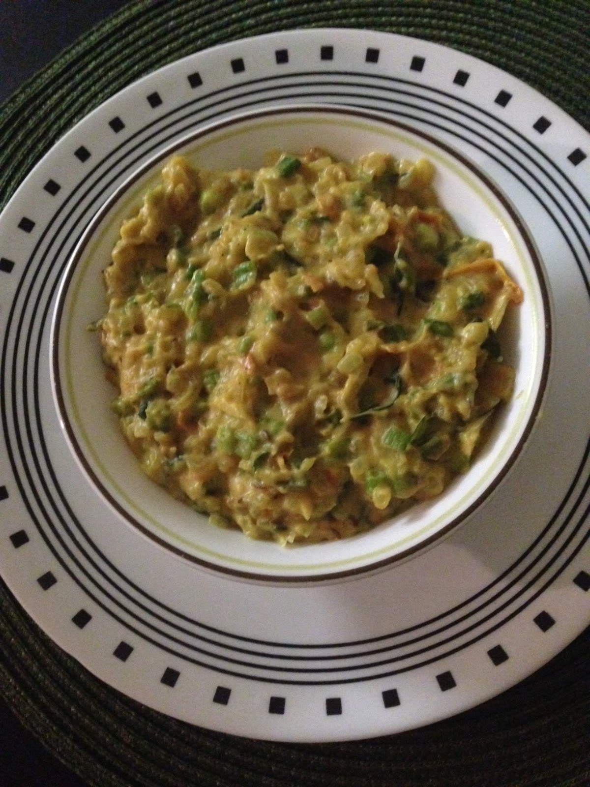 Hema's Kitchen Bombay spring onion curry