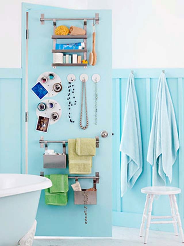 small bathroom towel organization ideas