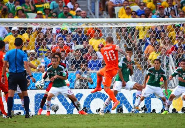 Dramatis, 2 Gol Telat Belanda Pulangkan Meksiko