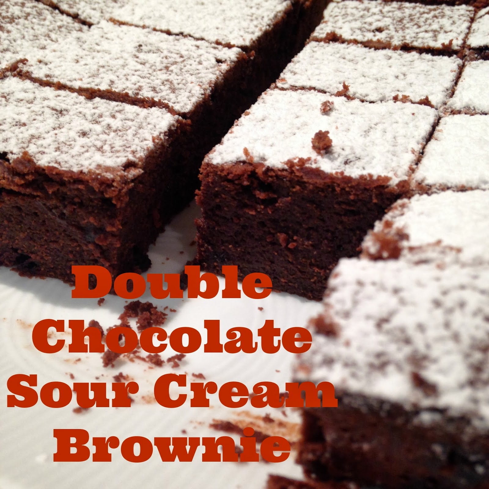 It's Marie Made! Double Chocolate Sour Cream Brownie