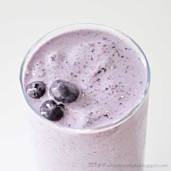 What Jenny Eats Blueberry Vanilla Cream Protein Shake