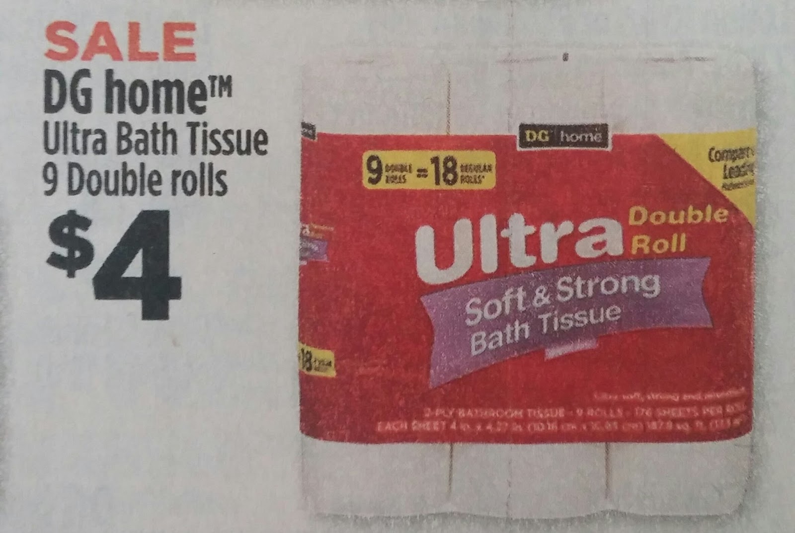 Toilet Tissue Deal at Dollar General TODAY ONLY AFTER EARLY ACTIVATION