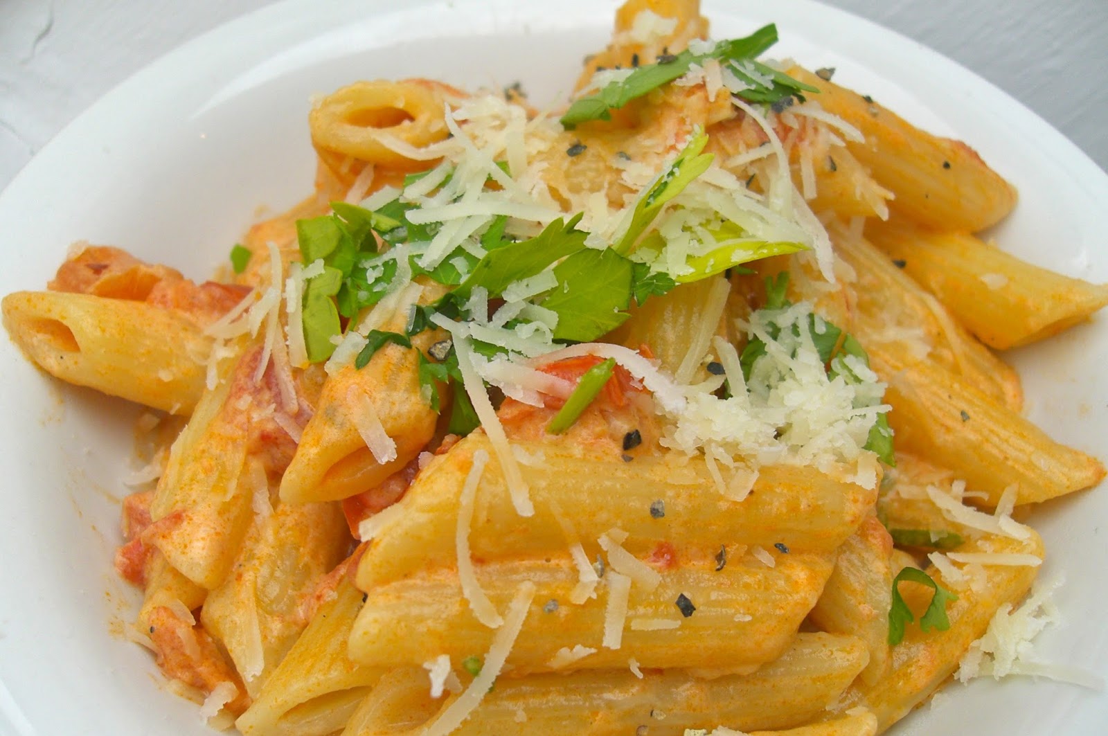 Recipe Pasta Alla Vodka Rhyme & Ribbons