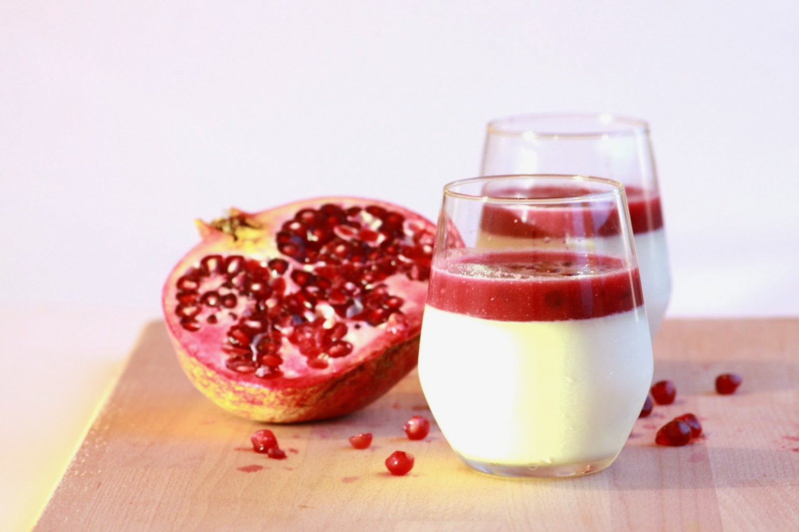 Panna cotta chocolat blanc grenade Gourmande (ils) disent