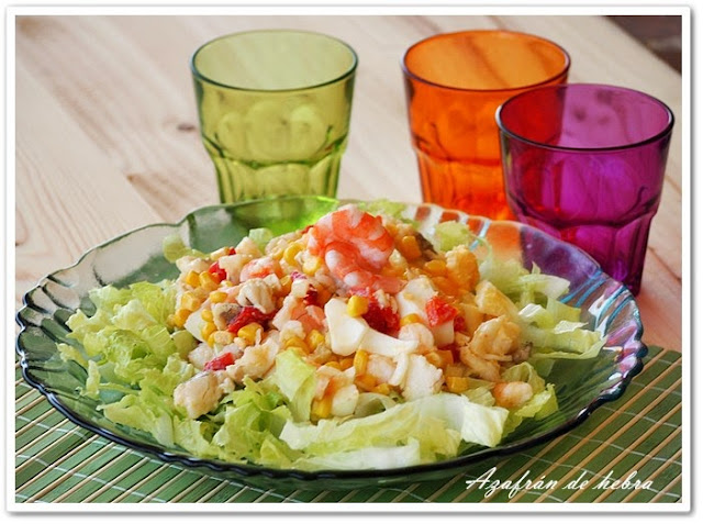 Ensalada De Rape Y Langostinos
