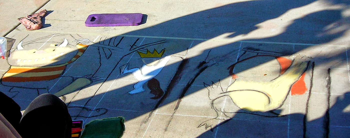 Vegas Girl Chalk Art Impermanence Epitomized