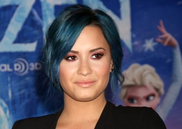 Demi Lovato Blue Hair Free Wallpapers