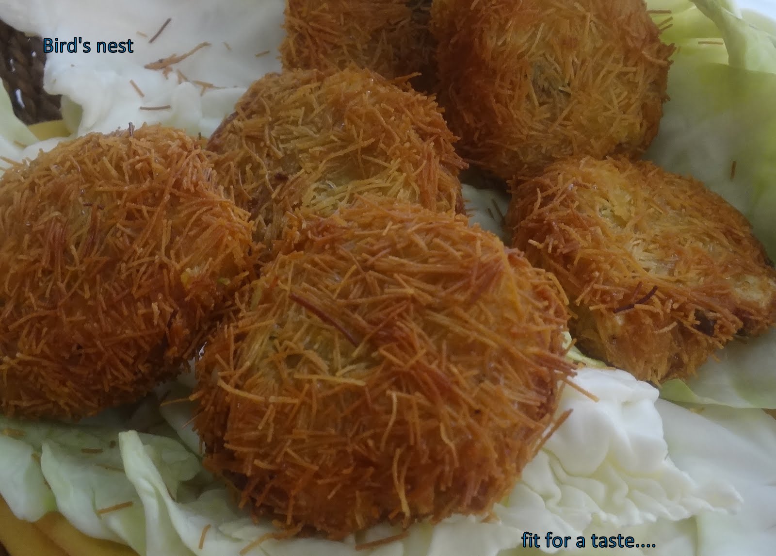 Fit for a taste Bird's Nest (quick and easy with step by step pics...)