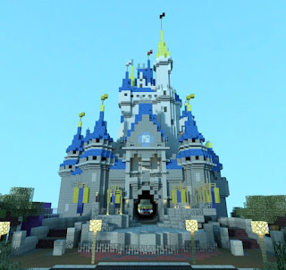 castillo de disney world minecraft