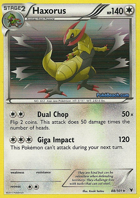 Primetimepokemon S Blog Haxorus Noble Victories Pokemon Card