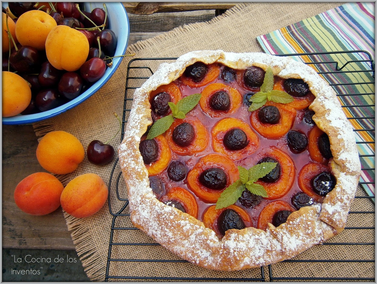 Galette De Albaricoques Y Cerezas
