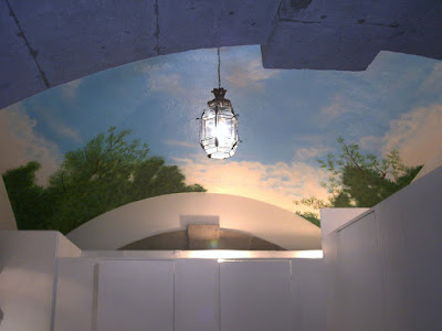 DECORACION DE BOVEDA CON MURAL DE CIELO