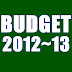 Budget of Pakistan 2012~2013 Highlights