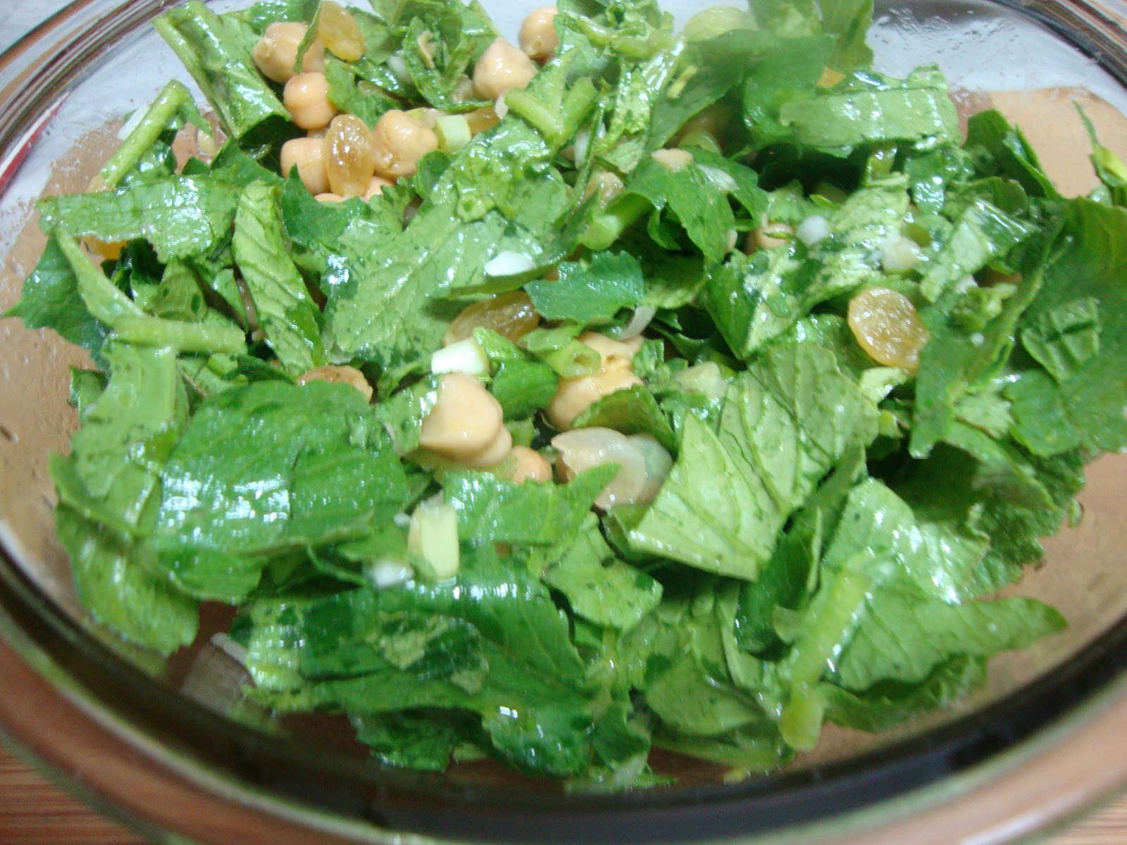Cooking Delights Radish greens salad ( Lebanese )