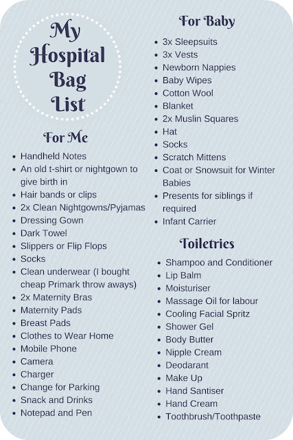 What to pack in your hospital bag checklist