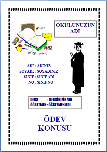 sevimli matematik performans proje odev kapaklari