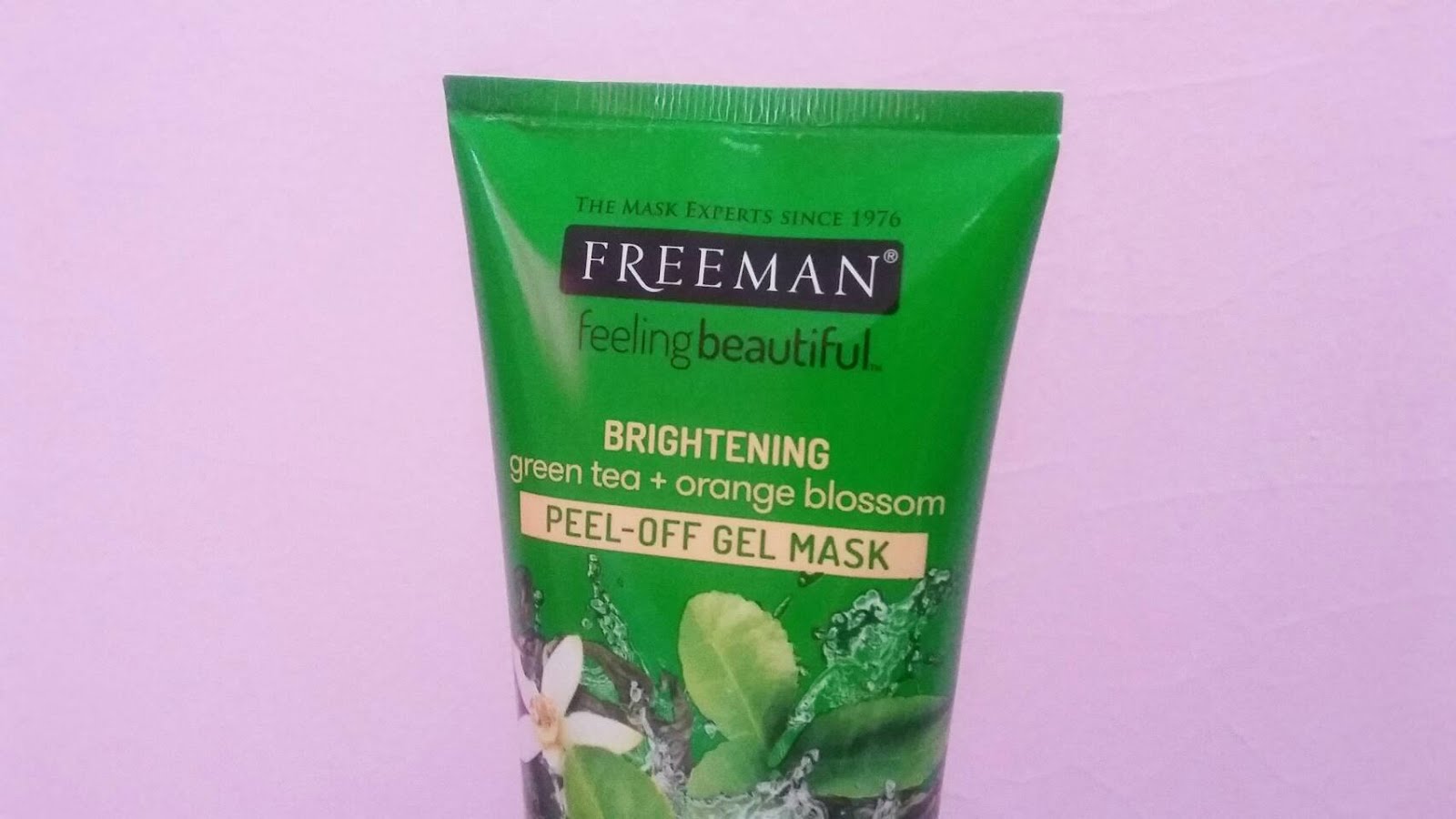 Download Review Freeman Brightening Green Tea Orange Blossom Peel Off Gel Mask PSD Mockup Templates