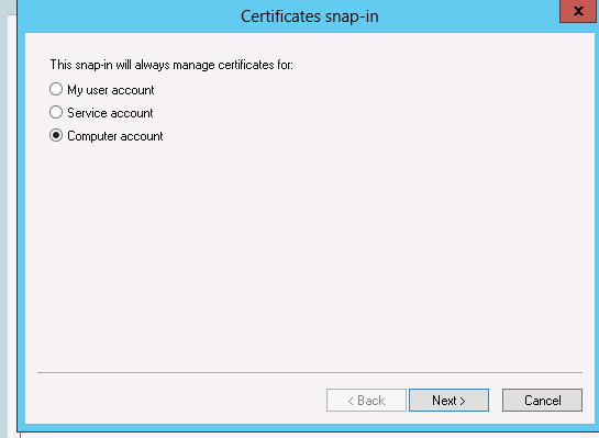 certificate computer optional root update 50
