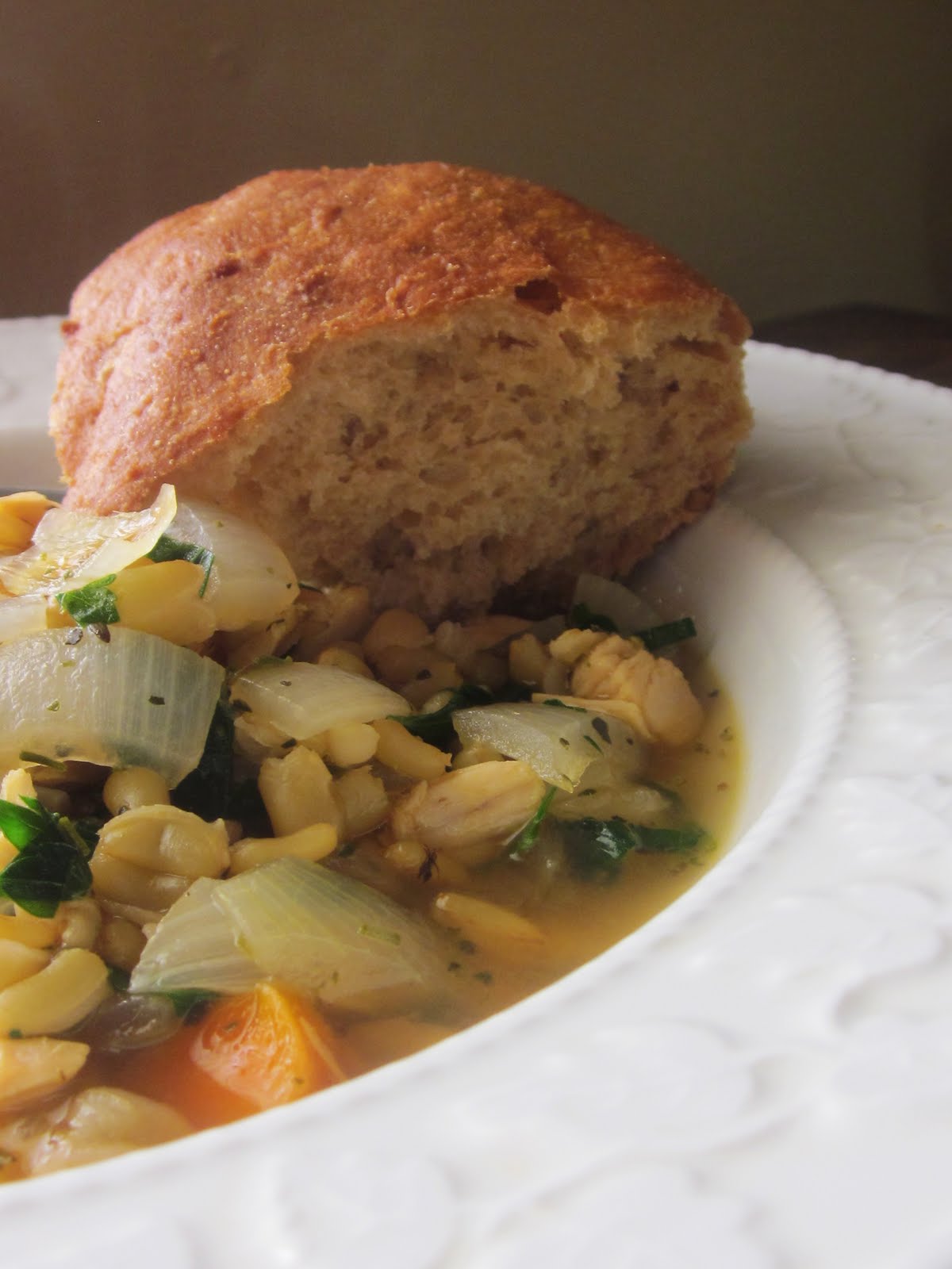 Chef Tess Bakeresse Chicken KAMUT®dle Soup with Herbs de Provence