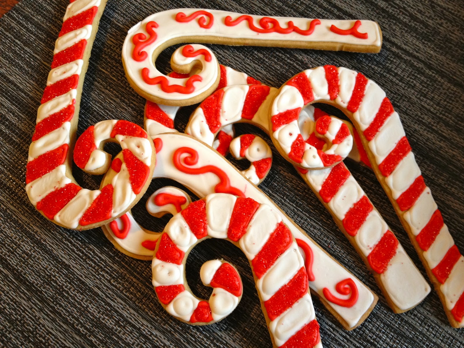 Blonde in the Kitchen Decorated Candy Cane Cookies