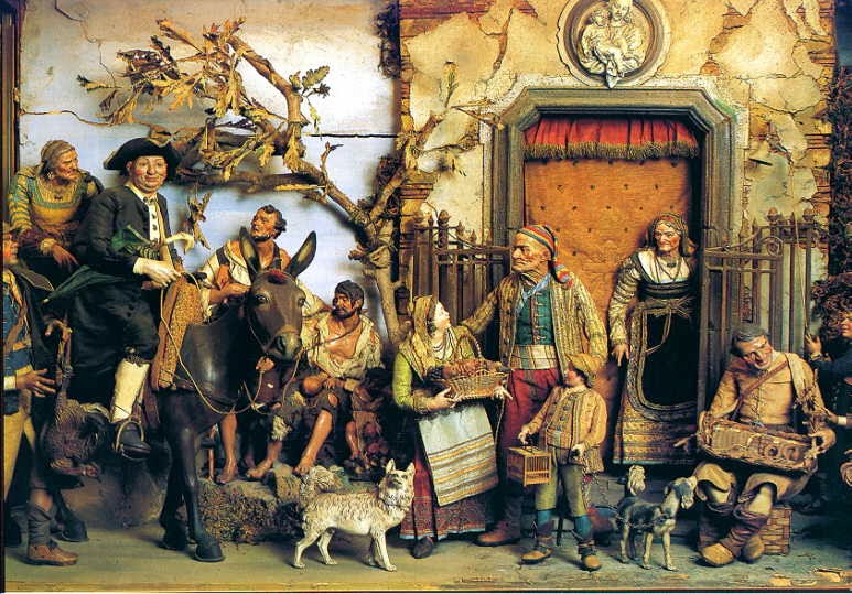Presepe napoletano osteria origini simbologia evoluzione dintorni sk37 Arte antica e dintorni: Il presepe napoletano
