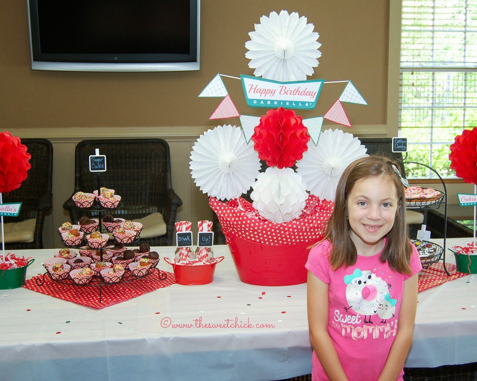 The Sweet Chick Donut Birthday Party Decorations