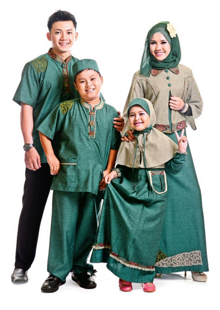 Baju muslim keluarga untuk lebaran