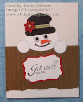 Snowman Punch Art card designed by StampLadyKatie