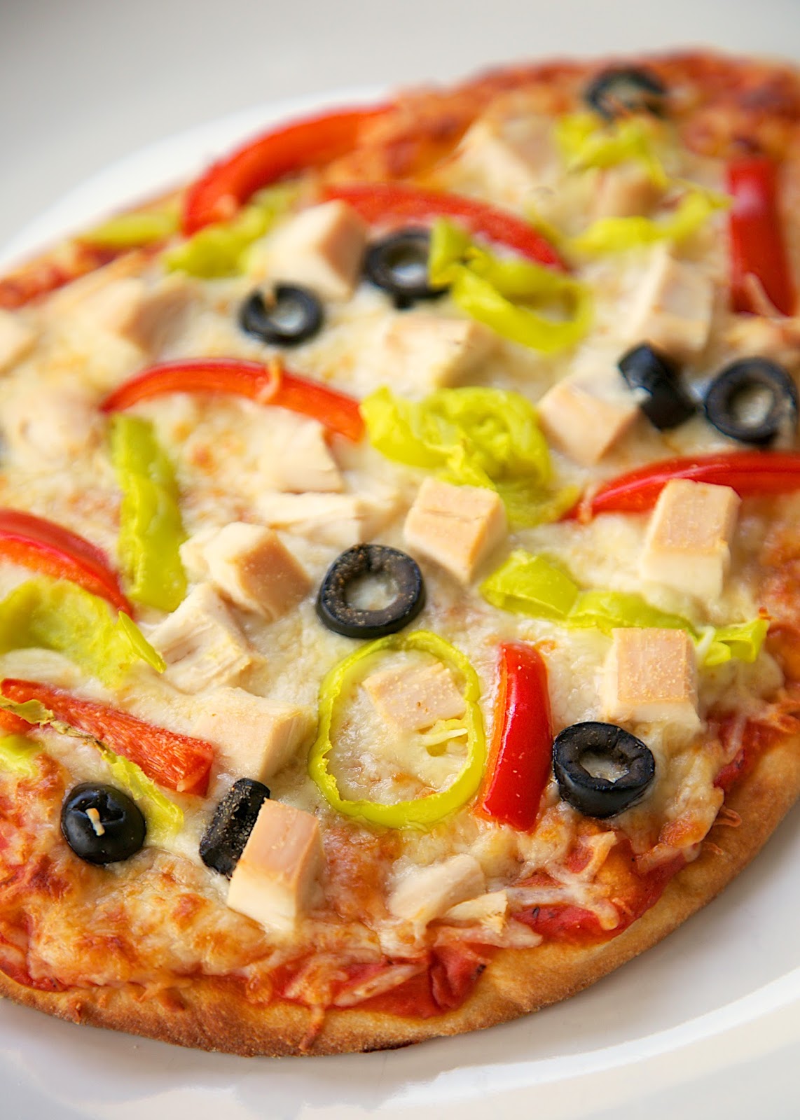 Mediterranean Chicken Flatbread Plain Chicken